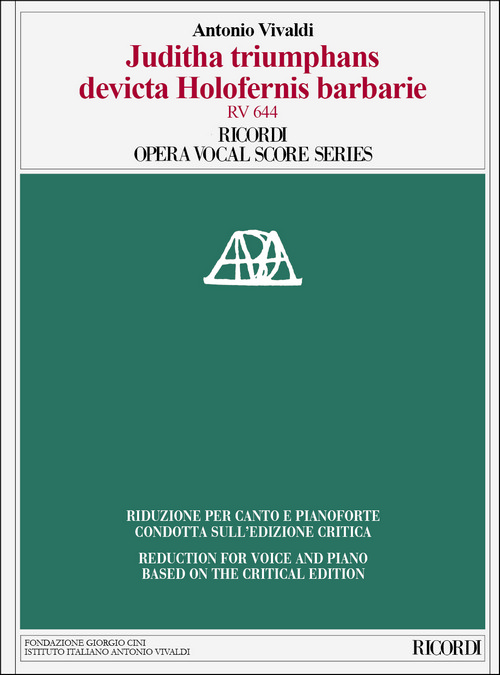 Juditha triumphans devicta Holofernis barbarie: Riduzione per canto e pianoforte RV 644