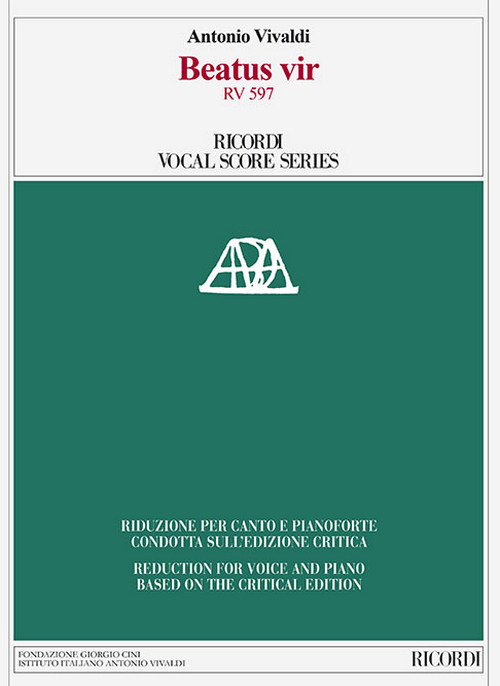 Beatus vir RV 597: Edizione critica di M. Talbot, riduzione per canto e pianoforte di A. Frigé