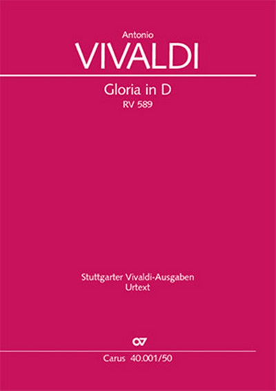 Gloria in D RV 589: D-Dur, Soli SSA, Mixed Choir and Orchestra, Vocal Score