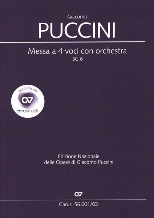 Messa di Gloria: Messa a 4 voci con orchestra, SC 6, Vocal Score