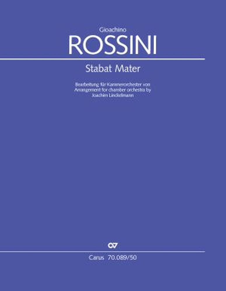 Stabat Mater, Soli SSTB, Choir SSTB and Orchestra, Score