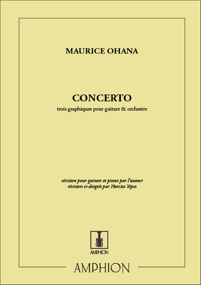 Concerto. Trois graphiques pour guitare et piano. 9790230200684