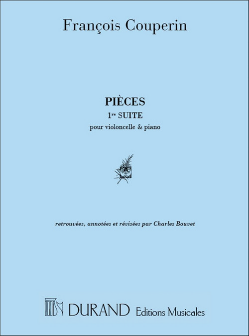 Pièces, 1er suite per violoncelle et piano, retrouvées, annotées et revisées par C. Bouvet