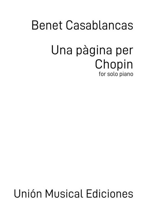 Una pàgina per Chopin, piano. 101814