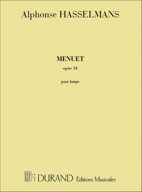 Menuet, Opus 34, pour harpe