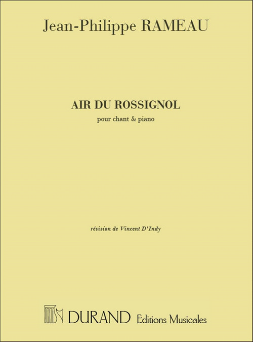 Air du Rossignol, pour chant et piano