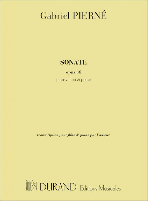 Sonate, Opus 36, transcription pour flûte & piano