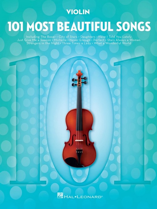 101 Most Beautiful Songs, for Violin