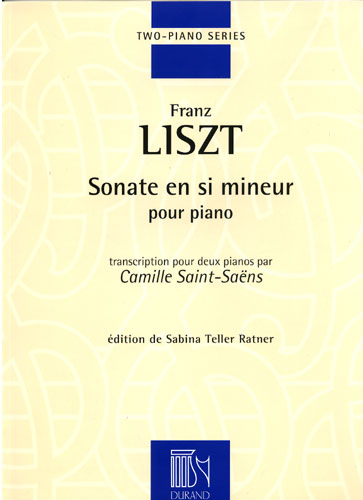 Sonate en Si Mineur, pour piano, transcription pour deux pianos par C. Saint-Saens