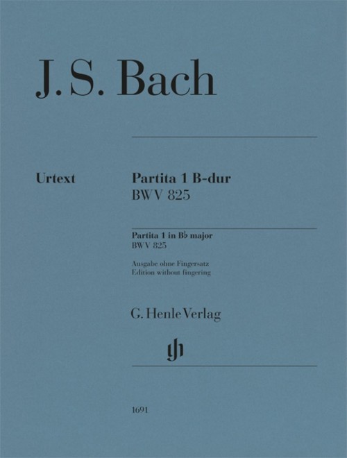 Partita 1 in Bb major, BWV 825, Piano, edition without fingering