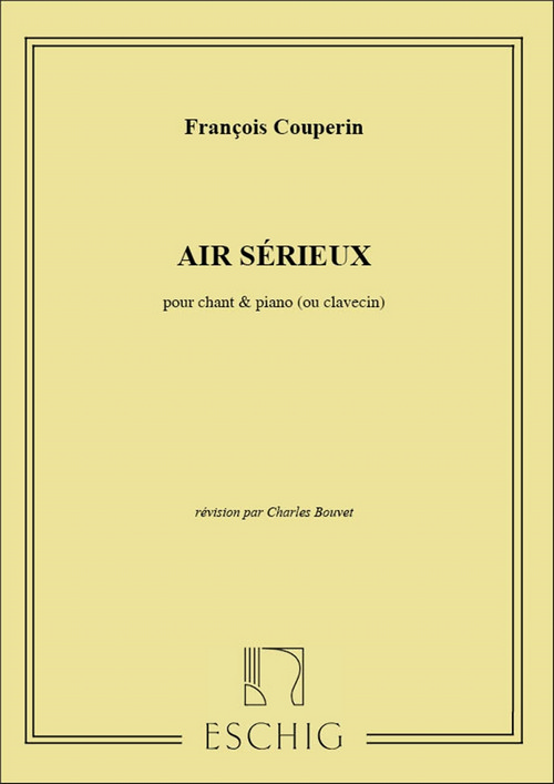 Air serieux, pour chant et piano (révision Charles Bouvet)