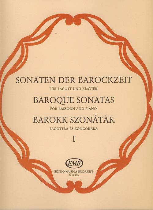 Baroque Sonatas I, for Bassoon and Piano. 9790080121962