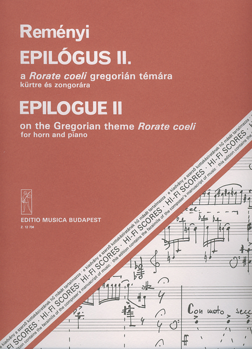 Epilogue II, on the Gregorian theme "Rorate coeli", for Horn and Piano