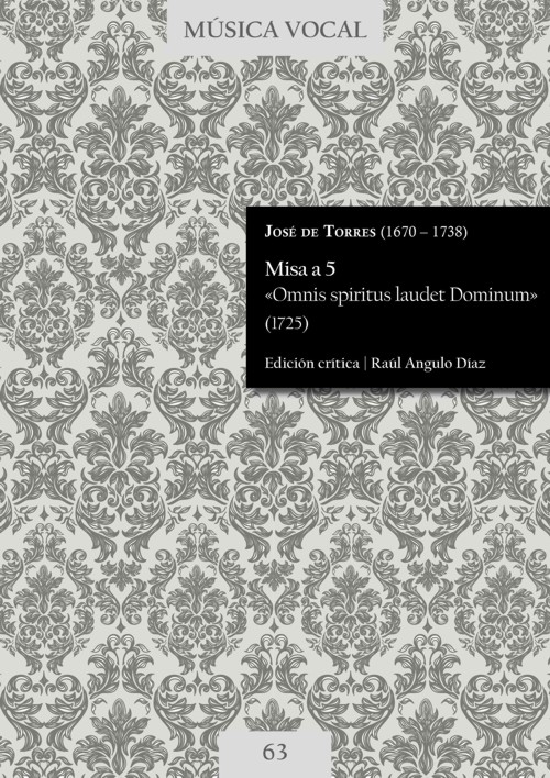 Misa a 5 «Omnis spiritus laudet Dominum» (1725). 9790805453293