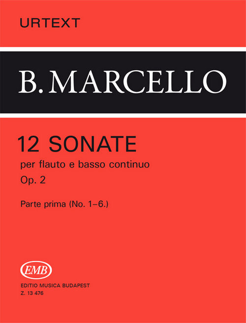 12 Sonate op. 2 per flute et basso continuo, parte prima, nº 1-6. 9790080134764