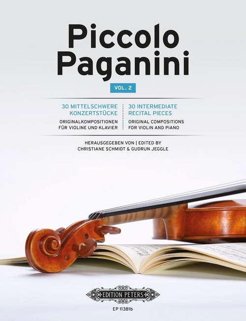 Piccolo Paganini, vol. 2: 30 intermediate recital pieces for violin and piano. 9790014127053