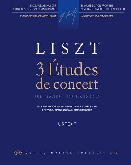 3 Études de concert: New edition based on the composer's manuscript, Piano