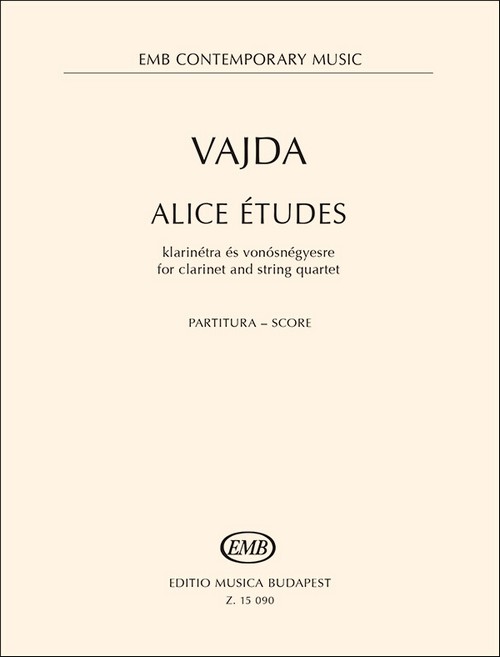 Alice Études, for Clarinet and String Quartet, Score