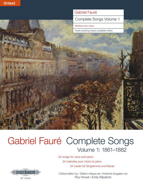 Complete Songs Vol. 1, Medium or Low Voice and Piano. 9790014117610