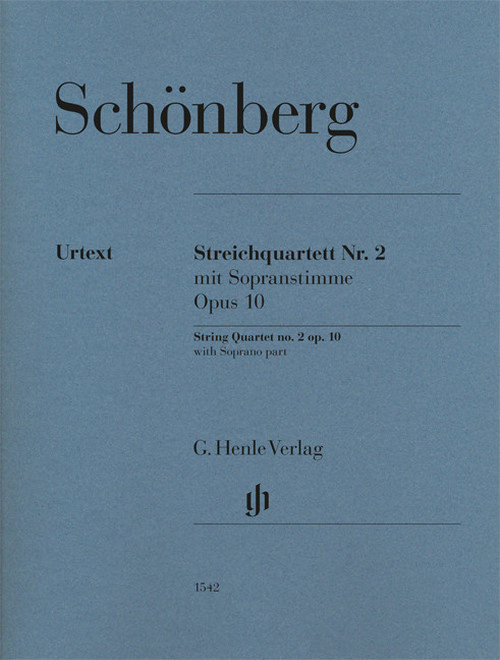 Streichquartett Nr. 2 op. 10, mit Sopranstimme, soprano, 2 violins, viola, cello. 9790201815428