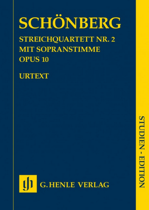 Streichquartett Nr. 2 op. 10, mit Sopranstimme, soprano, 2 violins, viola, cello. 9790201875422