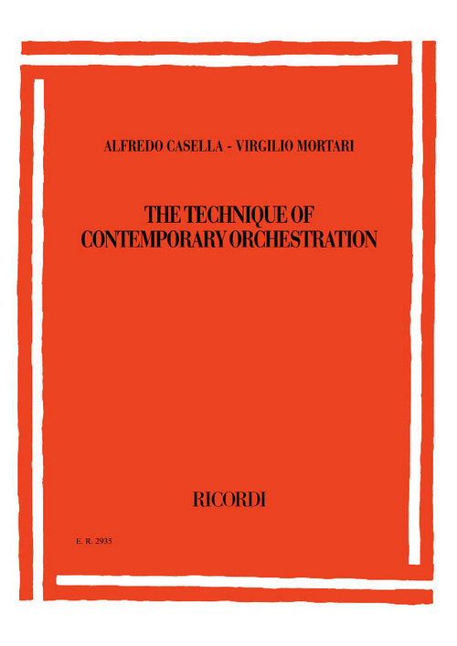 The Technique of Contemporary Orchestration. 9788875927714