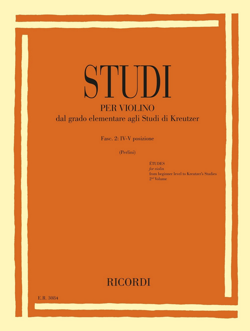 Studi per violino, Fasc. II: IV-V posizione, dal grado elementare agli Studi di Kreutzer