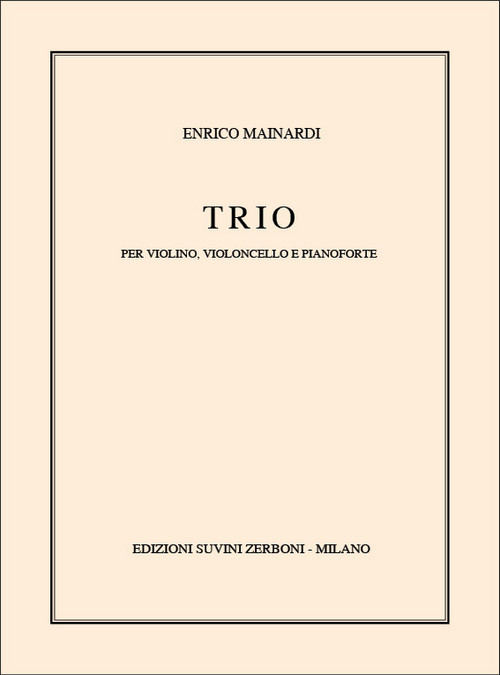 Trio per pianoforte, violino e violoncello. 9790215620391