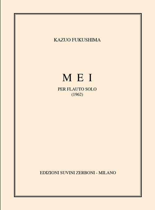 Mei (1962), per Flauto Solo