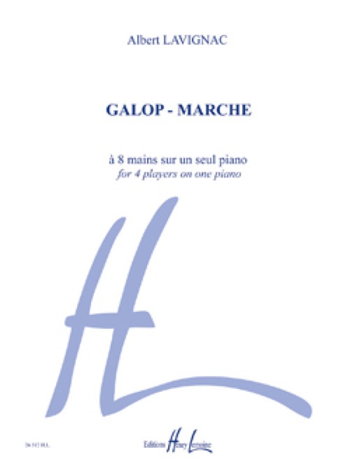 Galop-Marche, à 8 mains sur un seul piano. 9790230965125