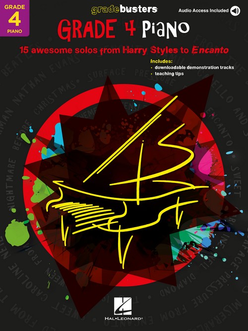 Gradebusters Grade 4, Piano: 15 awesome solos from Harry Styles to Encanto. 9781705184677