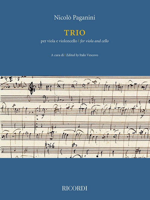 Trio per viola e violoncello, edited by Italo Vescovo. 9790041426617