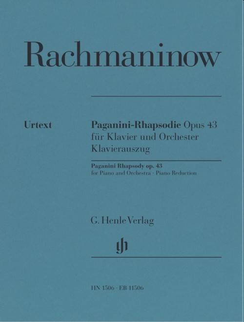 Paganini Rhapsody op. 43, for piano and Orchestra. Piano Reduction. 9790201815060
