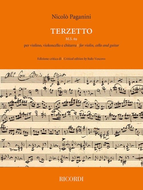 Terzetto MS 69, per violino, violoncello e chitarra = for violin, cello and guitar. 9790041427751