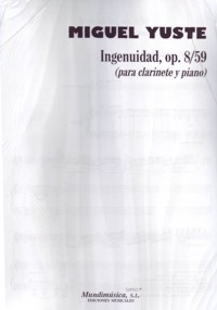 Ingenuidad, op. 8-59, para clarinete y piano