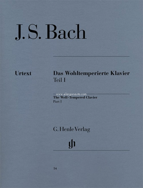 Das Wohltemperierte Klavier, Teil 1, BWV 846-869 (Fingersatz). Urtext. 9790201800141