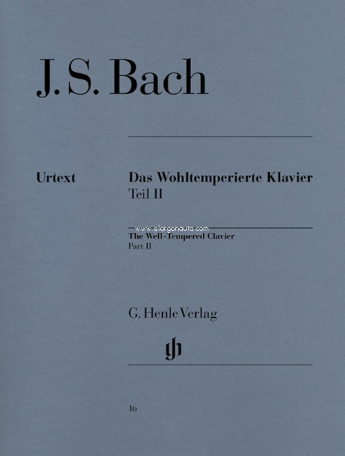 Das Wohltemperierte Klavier, Teil 2, BWV 870-893 (Fingersatz). Urtext. 9790201800165
