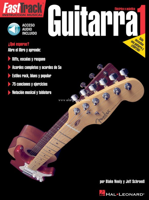 Fast Track, instrucción musical: Guitarra eléctrica o acústica, 1