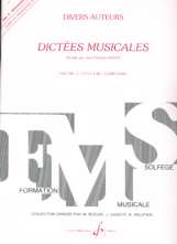 Dictées Musicales. Vol. 3, cycle II (B) - Élémentaire. Livre du Professeur