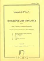 Suite populaire espagnole d'après, violoncelle et piano = Siete canciones populares españolas, violonchelo y piano. 9790045011239