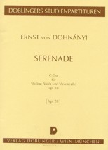 Serenade, op. 10  für Streichtrio (violin, viola, cello). Studienpartitur