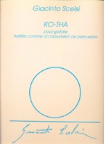 Ko-Tha, pour guitare traitée comme un instrument de percussion. <br>