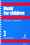 Music for Children, volume 3 (American Edition). 9780930448042