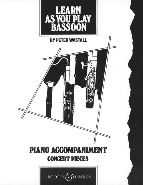 Learn As You Play Bassoon. Piano Accompaniment: Concert Pieces. 9780851620572