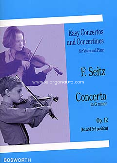 Concerto in G minor, op. 12, for Violin and Piano. 9781849385244