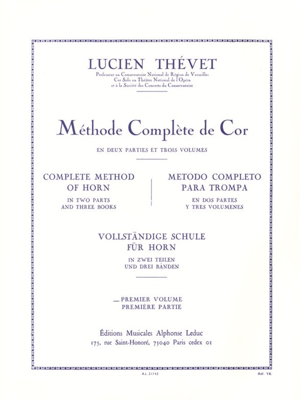 Méthode Complète de Cor, vol. 1. 9790046217432