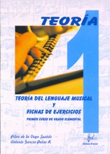 Teoría del lenguaje musical y fichas de ejercicios. Primer curso de grado elemental