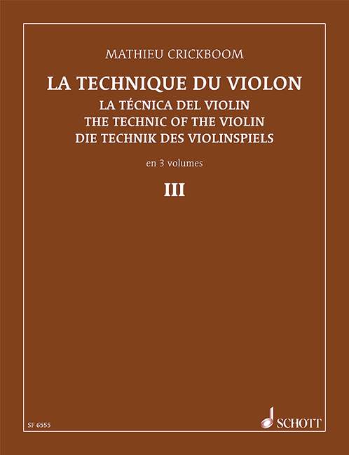 La técnica del violín, III