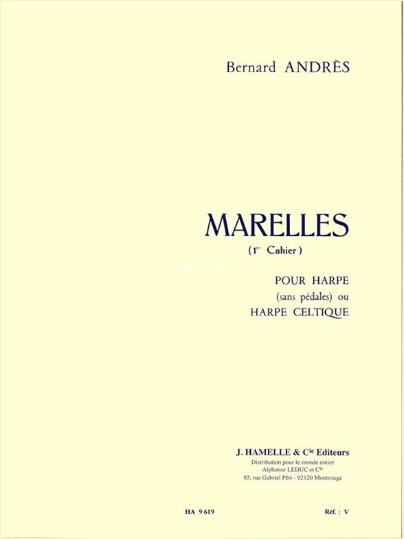 Marelles, vol. 1, pour harpe ou harpe celtique