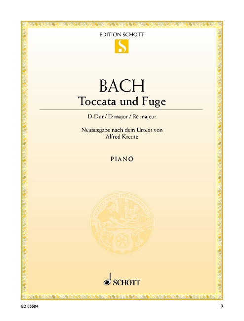Toccata und Fuge, D major, piano. 9790001088817